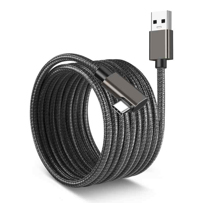 USB 3.2 Gen1 リンク ケーブル YITONGXXSUN USB-C &amp; USB-A ケーブル 5Gbps 高速データ転送 スマートフォン/タブレット/ゲーム機のタイプc機種に対応【最大5Gbpsデータ転送】このUSB-A to USB-C ケーブルは通信速度の速さと安定性に優れているUSB 3.2 Gen1を採用。最大5Gbpsの転送速度により、容量の大きい動画やゲームのデータでも快適に転送できます。【長距離延長】約の長いケーブルで自由自在に動き回ることができ、より快適にゲームをプレイすることができます。【高耐久性素材】YITONGXXSUN のlinkケーブル 高品質ナイロンによるケーブルの柔軟性が良くて耐久性も抜群です。10,000回以上の折り曲げテストでも断線しません。長年に経ってもケーブルの曲げ損傷が防止され、耐久性を強くなります。【幅広い互換性】USB3.0のホスト PC、Mac、またはノートパソコンを下記のUSB-Cデバイスに接続できます。人気のあるOculus Quest 対応/ Quest 2 VRヘッドセット適切、Nintendo Switch使用可能、iMac Pro、MacBook Pro 13 "、USB-Cタブレット、スマートフォンなどのPixel 4/3/2 / XL、Galaxy S21 Ultra / S20 / S10 / S9、HTC 10、Chromebook Pixel、OnePlus 7/8、Nintendo Switch、その他のUSB-Cデバイスなど。【長期間品質】本製品はご購入日から12ヶ月の長期間を提供いたします。弊社の製品不良であることを確定しだい、無料で新品交換を実施しますのでご安心ください。連絡ルート：[アカウントサービス]‐[注文履歴]‐[出品者に連絡する] の順番で弊社へご連絡をお願い申し上げます。