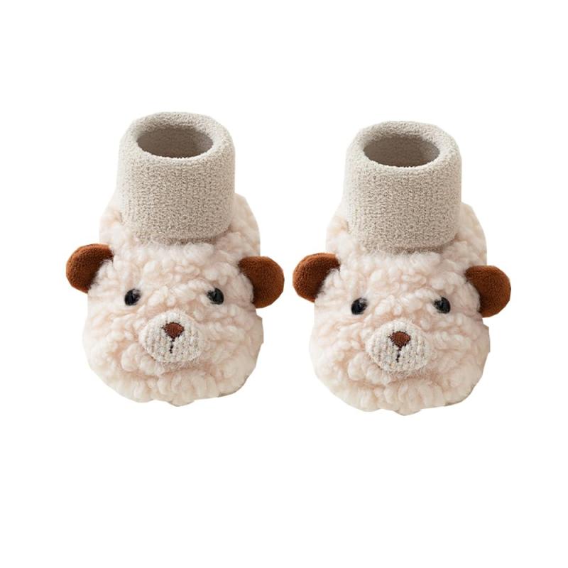 [Baby koi] ベビーシューズ 女の子 男の子 靴下 子供靴 ソックス新生児 2足セットルームシューズ キッズ用滑り止め付きソフトな肌触りの素材、弾力性に優れます。スベリ止め材質を使って、転倒予防に役立つベビーソックスです。もこもこ、子供の可愛さを引き立ちます。程よい厚みで、軽くて、部屋着として大活躍。七五三・お子様の誕生日・お祝いギフトなどにもお勧め。