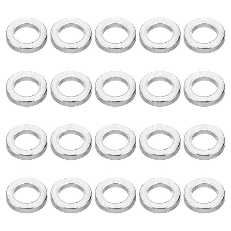 PATIKIL アルミスペーサー 20個 0.2mm ID x 16mm OD x 2mm L 厚さネジスタンドオフ 3/8"m10ねじボルト材質：アルミニウム; カラー：シルバー; 内径：3/8",10.2mm; 長さ：2mm; 外径：16mm; 適合ネジサイズ：3/8",m10ネジボルト; サイズ：10.2 x 16 x 2mm/0.402 x 0.63 x 0.078"(ID*OD*L); パッケージリスト：20 x ラウンドスペーサーアルミニウム利点：耐久性のあるアルミニウム素材で作られており、硬く、優れた性能、優れた導電性、耐食性があり、長期間使用できます。説明書：使い方は簡単で、適切な直径のネジボルトに取り付けるだけです。用途：高温、高圧、高腐食圧力、バルブ、シリンダーヘッドのシール部、自動車、製鉄所、化学機械、土木機械などの業界で幅広く使用できるアルミ製スペーサーです。注：ニーズに応じて適切なサイズを選択してください。