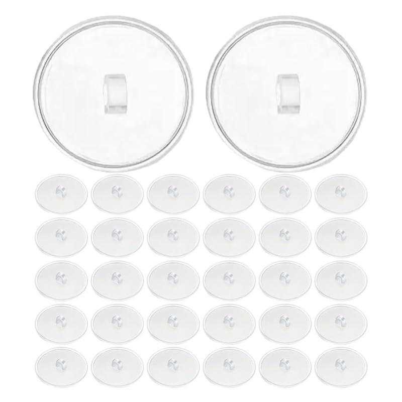 HOMSFOU 透明粘着式天井フック 取り外し可能な粘着フック 3cm 50個入り 家庭用装飾 吊り下げ用