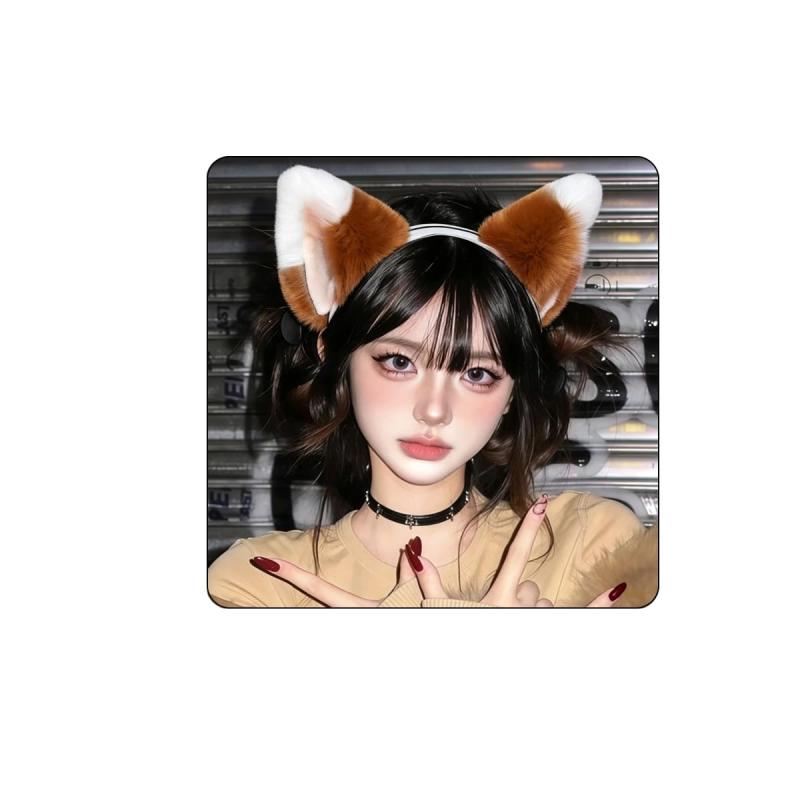 犬耳カチューシャ コスプレ小道具 もふもふ耳 獣耳 柴犬 忘年会 仮装 ヘアアクセサリー 野球観戦 柴犬耳型カチューシャダンス衣装 emuland-store-10752780 emuland サンプル画像3