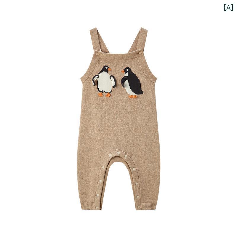 サロペット オーバーオール 男の子 女の子 ベビー キッズ 子供服 ズボン ニット つなぎ…