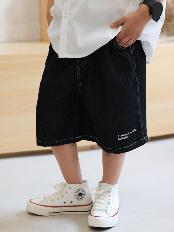 ・カテゴリ: デニムパンツ・スタイル: 韓国風・パンツ丈: ロングパンツ・素材: 綿90%・厚さ: 普通・対象性別: ユニセックス・柄: 無地・生地加工: 柔軟加工、酵素洗い・デザイン要素: トレンド・股上: レギュラー・カラー展開: ブラック・対応身長: 90cm、100cm、110cm、120cm、130cm、140cm、150cm・対象年齢: 8歳以上、身長140cm以上