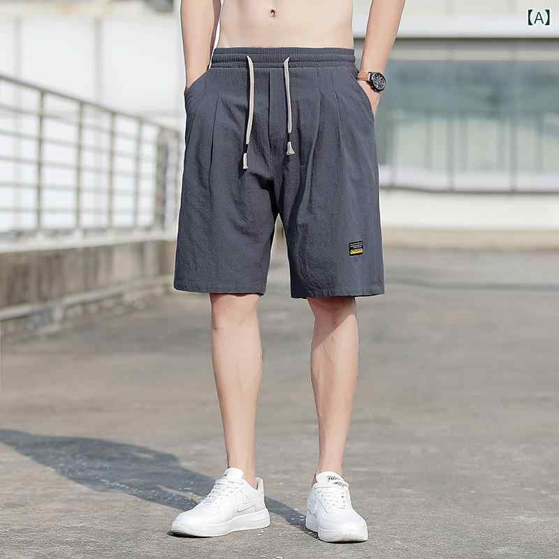 ショートパンツ Tシャツ セットアップ メンズ 半袖 ハーフパンツ 上下セット 綿麻 リネン 大きいサイズ カジュアル ゆったり 涼しい 部屋着 ルームウェア アウトドア 旅行 春 夏 — vista 2