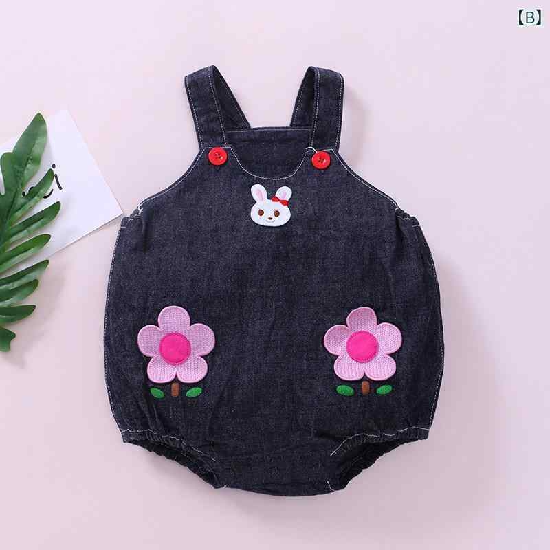 Animal de compañía Overall Niño Niña Bebé Niños Vestido de bebé Denim Pistolero Oso conejo Jeans Rampas All-in-One Conexión Primavera Verano Otoño Encantado Salida Habitualmente Jardín Regalo Regalo Regalo Regalo — vista 3