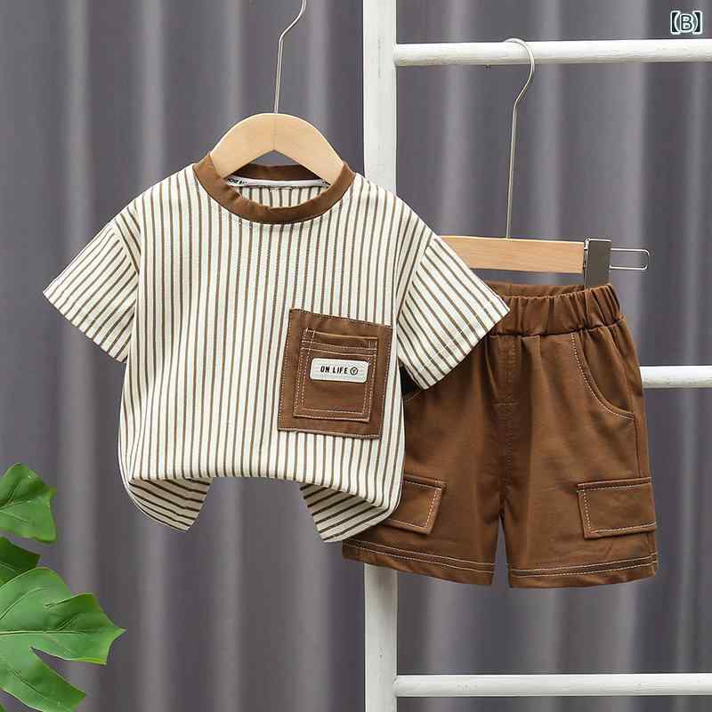 男の子 セットアップ ベビー服 キッズ 子供服 半袖 Tシャツ ショートパンツ 上下セ...