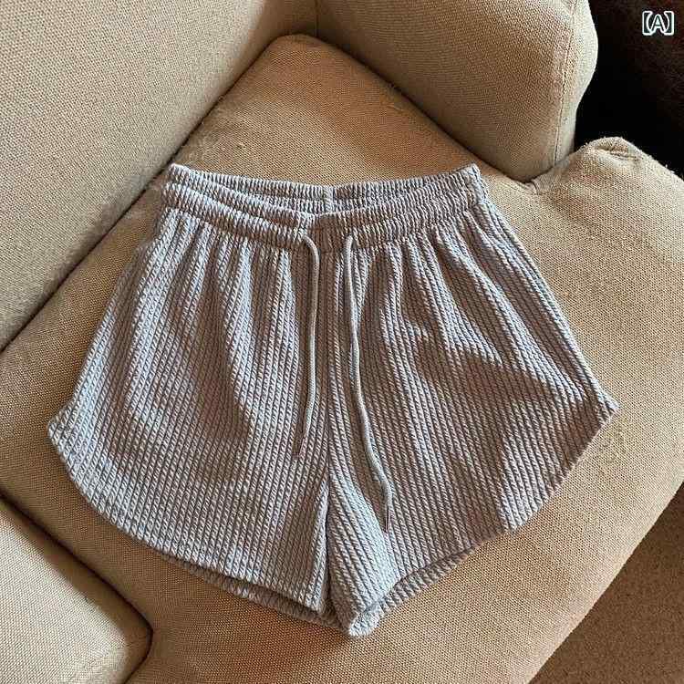 氷 爽 運動半 ズボン 女性 夏の 薄い タイプの高 要の 大きい サイズの カジュアルな ワイド パンツは ゆったり して いて、 痩せて います。