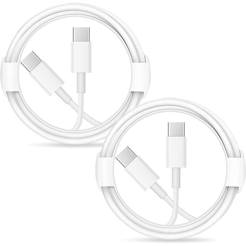 iPhone15充電ケーブル 2m 2本 100WPDケーブル 【 Apple MFi認証/PD対応 】 Type-C 充電ケーブル セット 急速充電 高速転送 バックアップ コードUSB データ転送 高耐久 iPad Android iphone15 iphone15pro 等Type-c機
