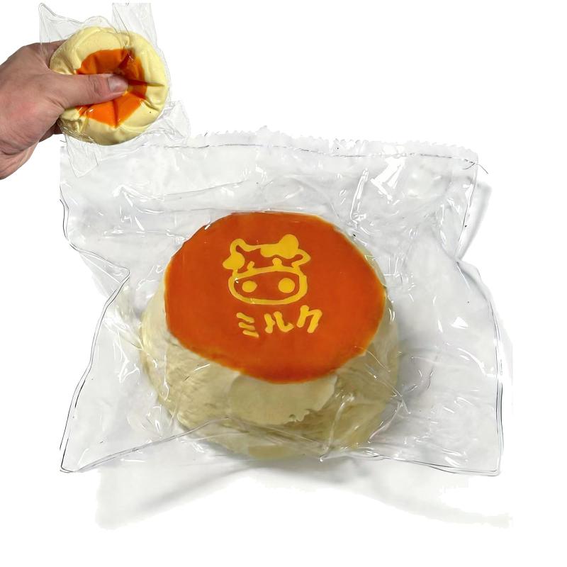 スクイーズ ケーキ おもちゃ 牛乳 パンケー 低反発 握って 水感 もちもち ぷにぷに 柔らかい 手触り ストレス解消 不安軽減 暇つぶし 雑貨 手遊び 握る玩具 emuland-store-10875773 emuland パッケージ画像