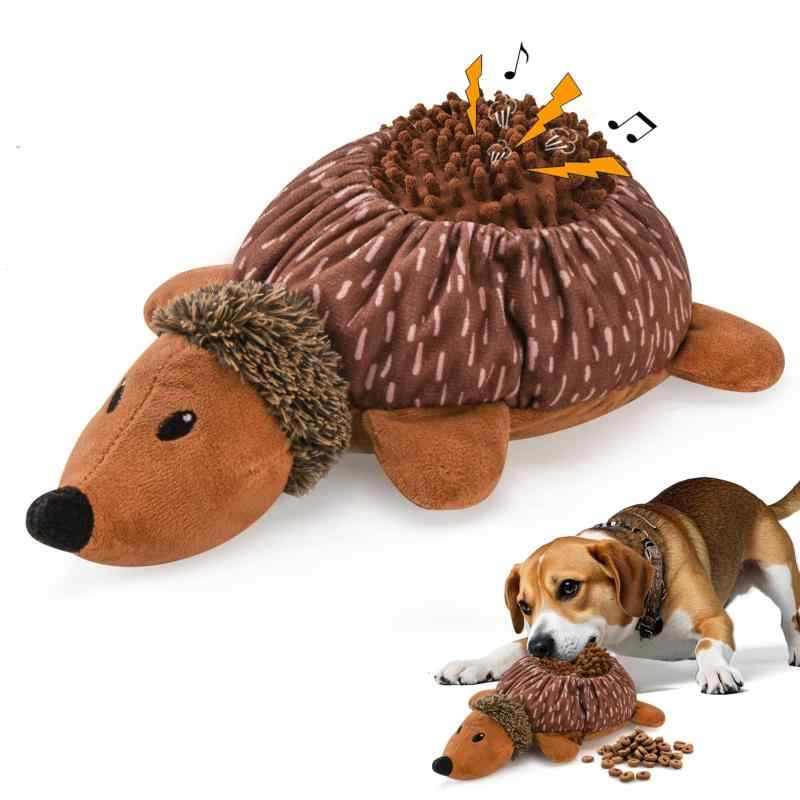 LIFLIX 犬 おもちゃ ぬいぐるみ 音の出る ノーズワーク おやつ隠し 知育玩具 早食い防止 ハリネズミ
