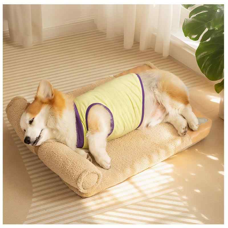 MDICNYV 犬 ベッド 洗える クッション ペットベッド 体圧分散マット 枕付き 低反発 高齢犬 猫介護ベッドPBD008-jp0