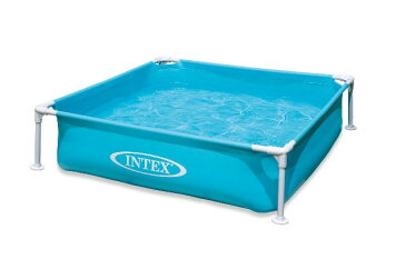 【INTEX-57173NP】【ブルー】空気入れ不要!! ミニフレームプール ミニフレームキッズプール 水遊び 家庭用プール INTEX社製 インテックス社製 INTEX製 インテックス製 122x122x30cm スイミングプール
