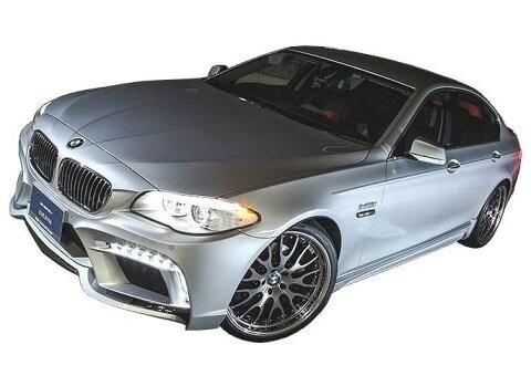 【M's】BMW 5シリーズ セダン（2010.3-）F10 エアロ 4点 セット FRP＋カーボン ／ ENERGY MOTOR SPORT ／／ フロント バンパー キット ／ サイド スポイラー ／ リア アンダー スポイラー ／ トランクスポイラー ／ EVO 10.2 ボディ キット カーボンエディション