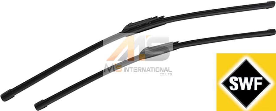 【M's】F10 F11 BMW 5シリーズ(2009y-2016y)SWF製・他 フロント ワイパーブレード (右ハンドル用)／／純正OEM 523d 523i 528i 535i 550i Hybrid5 M5 6161-2163-750 61612163750 6161-2147-365 61612147365
