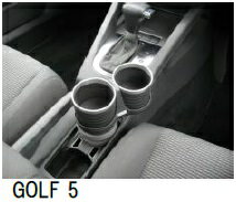 【M's】VWゴルフ5ゴルフ6ゴルフ7(2003y-現行型)ALCABOドリンクホルダー(ブラック)//ツインタイプAL-T107BALT107BアルカボGOLF5GOLF6GOLF71K5K5G
