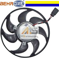 【M's】VWゴルフ5ゴルフ6ジェッタ(1K)BEHR_HELLA製ラジエーター電動ファン(295mm)//純正OEM1K0-959-455ET1K0959455ETブロアファンアディショナルファンサブファンGOLF5GOLF6JETTA