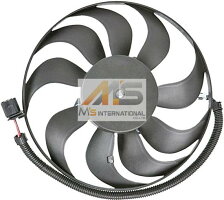 【M's】VWゴルフ4(1J)ラジエーター電動ファン(290mm)//純正OEM社外品ラジエターブロアファンアディショナルファンGOLF4小1J0-959-455R1J0959455R