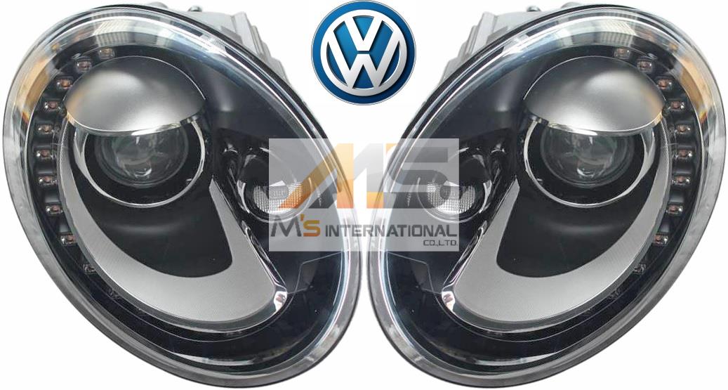 【M's】VW ザ・ビートル 5C/16C/16CBZ（2012y-）純正品 キセノン ヘッドライト 左右（右ハンドル車用）正規品 キセノンライト HID The Beetle カブリオレ 5C2941031D 5C2941032D 5C2-941-031B 5C2-941-032B 5C2941031B 5C2941032B 5C2941031D 5C2941032D