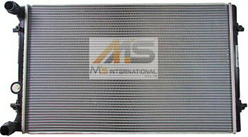 【M's】VWゴルフ4ゴルフ5ボーラ(1998y-2006y)BEHR_HELLA製ラジエーター//純正OEM1J0-121-253S1J0121253Sフォルクスワーゲンラジエター