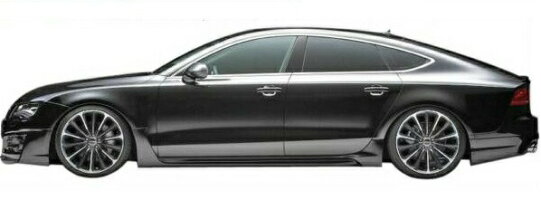 【M's】アウディA7SportBack4GC(2011y-2015y)WALDSPORTSLINEサイドステップ(左右)//FRP製正規品ヴァルドバルドスポーツラインAUDI
