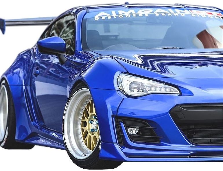 【M's】SUBARU BRZ 後期（H28.8-）フロント ワイド フェンダー（+50mm）／ AIMGAIN GT／エイムゲイン エアロ ／／ FRONT WIDE FENDER ／ スバル ZC6