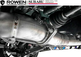 【M's】SUBARUWRXSTI両側4本出しフルチタンマフラー事前認証取得/ROWEN/ロエン//PREMIUM01TRHEATBLUETITANEXHAUST/スバルCBA-VAB/1S006Z02TR左右デュアルツイン真円テールエキゾースト