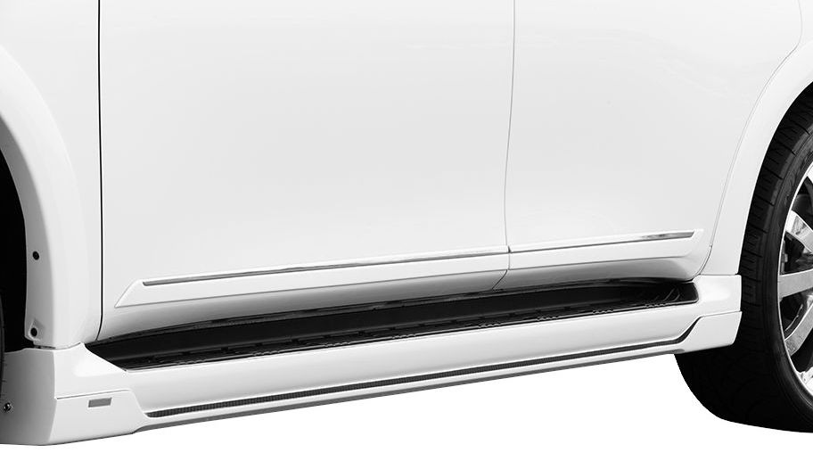 【M's】INFINITI QX56 サイド ステップ ABS製 ／ ROWEN／ロエン エアロ 1R001J00 ／／ インフィニティ OX56 QX80(-2014) VK56VD