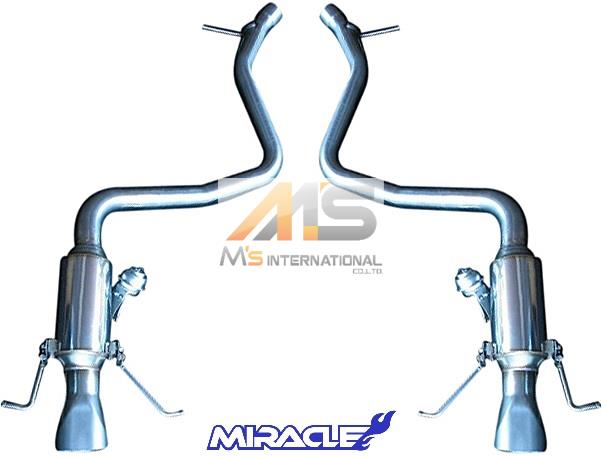 【M's】W222 AMG Sクラス S63 S65（V8／V12）MIRACLE製 可変リアマフラー／／ステンレス ミラクル S222 3415 リモコン付 可変マフラー 新品