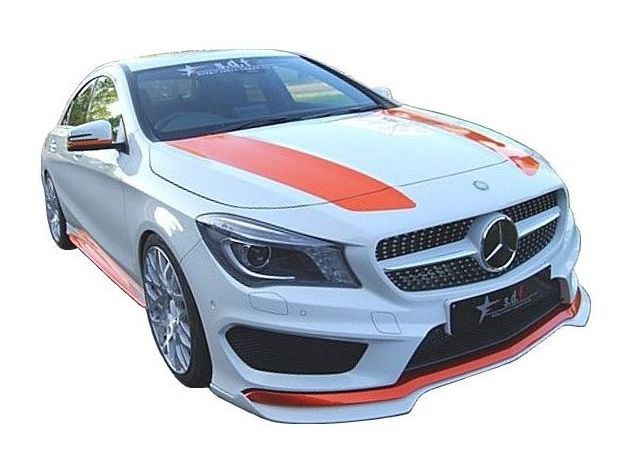 【M's】メルセデスベンツ CLA C117 前期 s.d.f star design factory TYPE B エアロ 3点セット フロント リップ スポイラー TYPE B リア ディフューザー ルーフ スポイラー 3点キット SET タイプB フロント リア ルーフ Mercedes Benz W117 スター デザイン