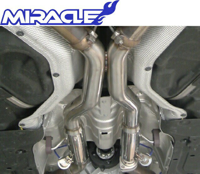 【M's】W164 AMG ML63 Mクラス（V8）MIRACLE 可変センターマフラー／／2498 M164 ML164 MLクラス ミラクル オールステンレス 可変センターパイプ 可変マフラー エキゾースト 新品