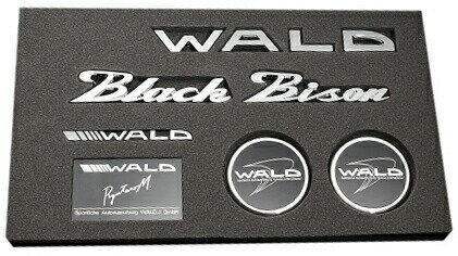 【M 039 s】WALD ブラックバイソン エンブレムセット Type4／／Black Bison ベンツ BMW アウディ ポルシェ ロールスロイス ベントレー マセラティ ランドローバー ジャガー レクサス トヨタ ニッサン