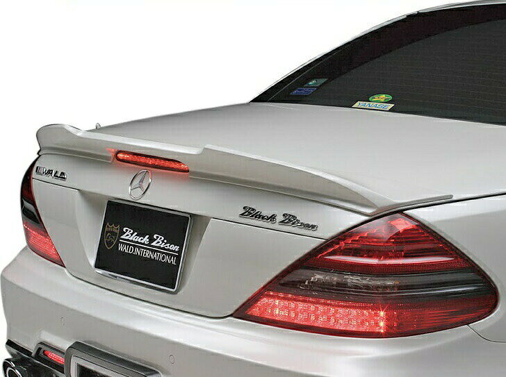 【M's】R230 ベンツ SLクラス 後期（2008y-）WALD Black Bison トランクスポイラーV2／／FRP製 ヴァルド バルド スポーツライン ブラックバイソン エアロ パーツ ウイング C230 SL350 SL550 SL600