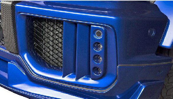【M's】W463 Mercedes-AMG G63（2013y-）WALD Black Bison LEDインサートエアダクト（LEDランプ＋ネット付属）／／HYBRID製 エアロ ヴァルド バルド ブラックバイソン ベンツ Gクラス ゲレンデ