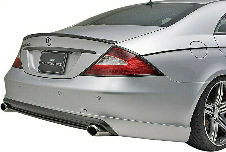 【M's】W219 ベンツ CLSクラス 前期（2005y‐2007y）WALD SPORTS LINE リアスカート（ハーフタイプ）／／FRP製 ヴァルド バルド スポーツライン エアロ リヤ リアバンパー 未塗装 素地 C219 CLS350 CLS500 CLS550
