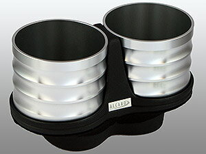 【M's】W463 ベンツ AMG Gクラス 前期（1990y-2000y）ALCABOドリンクホルダー（シルバー） ツインタイ..