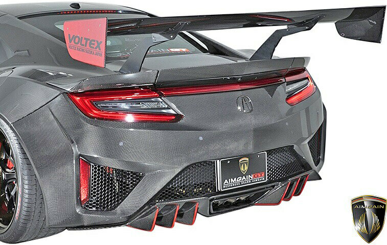 【M's】ホンダ NSX NC1 (2016y-) AIMGAIN GT リアパンパ—スポイラー／／エイムゲイン ドライカーボン DRY CARBON エアロ リヤバンパースポイラー リアスポイラー リヤスポイラー NS-X N-SX エヌエスエックス HONDA ACURA アキュラ