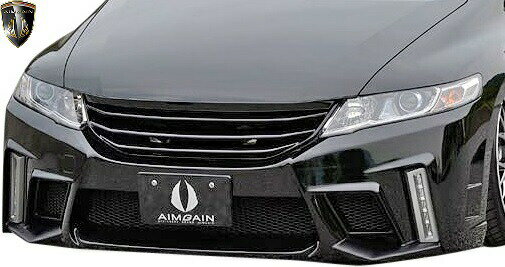 【M 039 s】 ホンダ RB3 オデッセイ 前期 (2008y-2011y) AIMGAIN 純VIP GT フロントバンパー ／／ FRP 未塗装 エイムゲイン エイムガイン エアロ パーツ カスタム ドレスアップ 外装 改造 エクステリア HONDA ODYSSEY RBオデッセイ