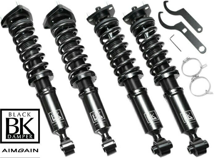 【M’s】 日産 50 フーガ (Y50) AIMGAIN BLACK DAMPER 車高調キット (20段階減衰力調整) エイムゲイン 社外品 1台分 ブラックダンパー サスペンションキット サス スプリング ショックアブソーバー ダンパー ショック セット FUGA