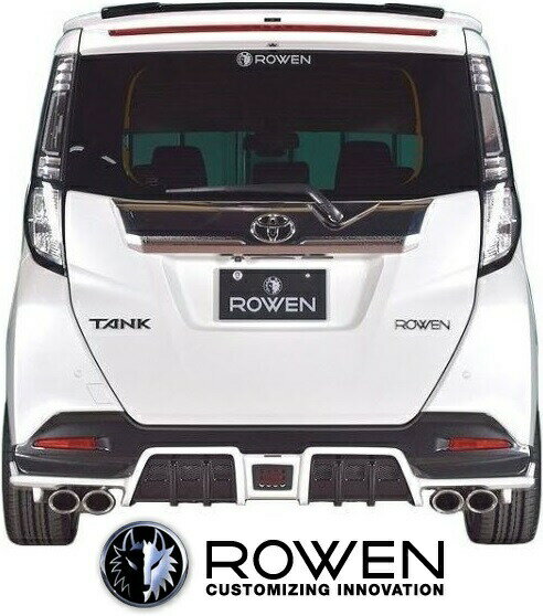 【M's】トヨタ タンクカスタム M900A/M910A (2016.11-) ROWEN JAPAN PREMIUM リヤアンダースポイラー／／FRP製 未塗装 ロェン ロウェン ローエン ローウェン エアロ エアロパーツ カスタマイズ ドレスアップ リアアンダースポイラー リアスカート TANK CUSTOM 1T027P00