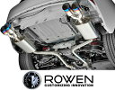 【M 039 s】 レクサス 30系 IS200t / IS300 中期 (2016.10-2020.11) ROWEN PREMIUM01S『 チタンテール 』 エキゾースト マフラー ( 両側4本出し ) SUS304 エンドブルー テールブルー ロエン ロウェン ローエン ローウェン 狼炎 LEXUS レクサスIS 30IS IS30 1l002z01-4