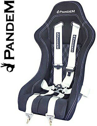 【M's】PANDEM レーシングハーネス 6ポイント (ホワイト)／／／パンデム バケットシート用 シートベル..