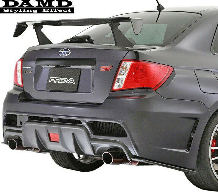 【M 039 s】スバル インプレッサ WRX STI GV (2010.1-) DAMD リアバンパー／／ダムド FRP製 エアロ カスタム リヤバンパー SUBARU IMPREZA CBA-GVB GVF GRB GRF