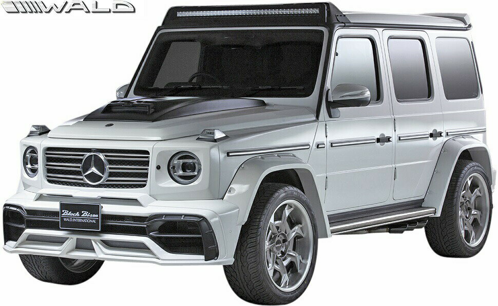 【M's】W463A ベンツ AMG G63 G550 G350d (2018y-) WALD Black Bison エアロ 4点キット (F+R+OF+RRS)／／ABS 正規品 ヴァルド バルド ブラックバイソン フルエアロ エアロキット エアロセット フルキット メルセデス BENZ Gクラス ゲレンデ 現行型 現行モデル 新型 未塗装品