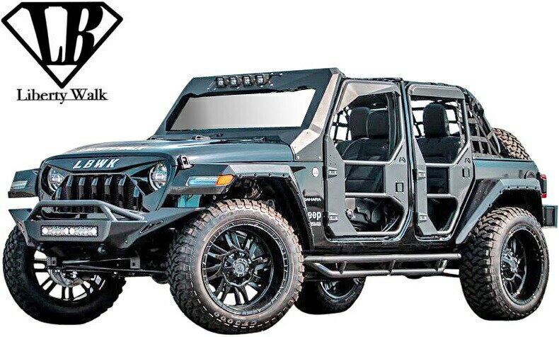 【M's】 ジープ ラングラー (JL) LB-WORKS FAIRLINE フロントグリル ／／ FRP 未塗装 Liberty Wark リバティーウォーク リバティウォーク Jeep Wrangler エアロキット エアロセット エアロ パーツ カスタム