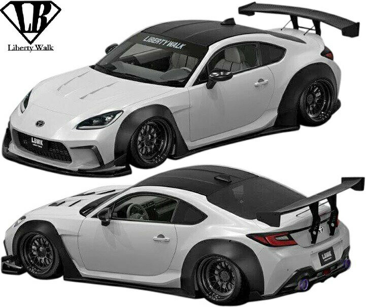 【M’s】 スバル BRZ ZD8 前期 (2021y-) Liberty Walk lb★nation ワークス コンプリート ボディキット 8点 (FRP+カーボン) リバティーウォーク フルエアロ フルキット エアロキット ワイド ボディキット エアロ セット キット 社外 外装 パーツ 部品 正規 本物 現行 新型