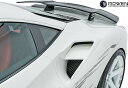 【M's】 フェラーリ 488 GTB/スパイダー (2015.07-) ROWEN WORLD PLATINUM サイドダクトガーニッシュ // FRP ロエ...
