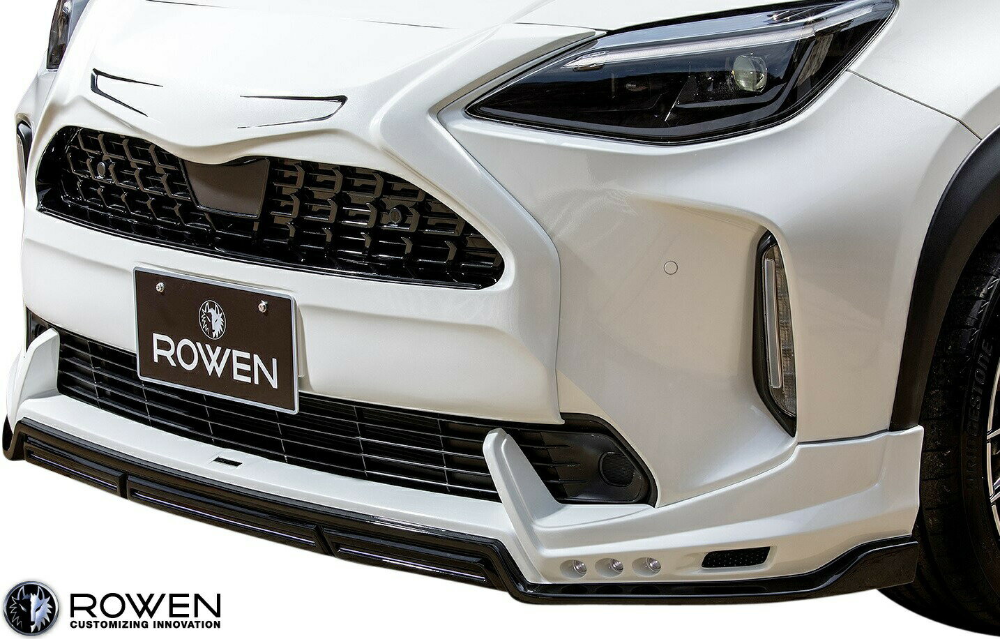 【M’s】 TOYOTA ヤリスクロス MXPB MXPJ (2020.8-) ROWEN フロントスポイラー (LEDスポットランプ付) ..