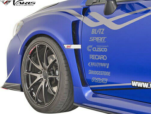 【M 039 s】 スバル WRX STI S4 / VAB VAG A-F型共通 VARIS ARISING-1 フロントフェンダー (片側 8mmワイド) 左右 FRP 未塗装 バリス ヴァリス エアロ パーツ カスタム エクステリア 改造 SUBARU インプレッサ A B C D E F 型 ワイドフェンダー オーバーフェンダー VASU-165