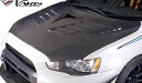 【M’s】 三菱 CZ4A ランサーエボリューション10 (2007-2015) VARIS クーリングボンネットフード Ver.2 SYSTEM-2 (14 ...