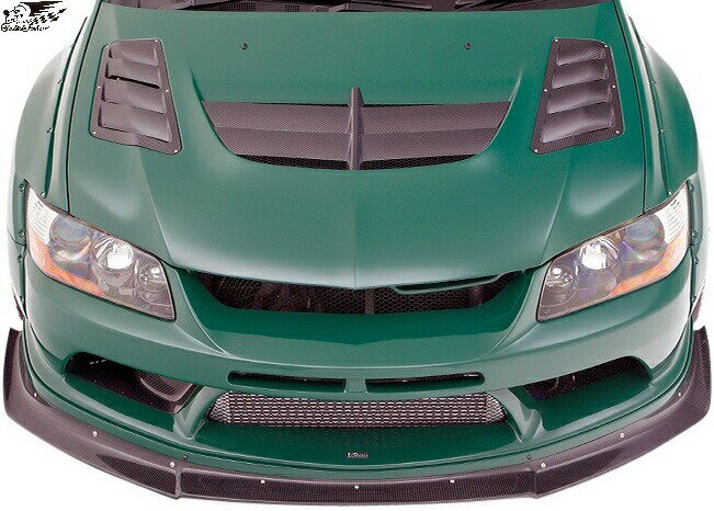 【M’s】 三菱 EVO9 ランサーエボリューション ワゴン GH-CT9W (2005y-) VARIS Solid Joker クーリングボンネット バリス FRP 未塗装 エアロ パーツ カスタム 外装 部品 エボワゴン ランエボ9 ランエボIX エボ9 エボIX ソリッドジョーカー ボンネット VBMI-114